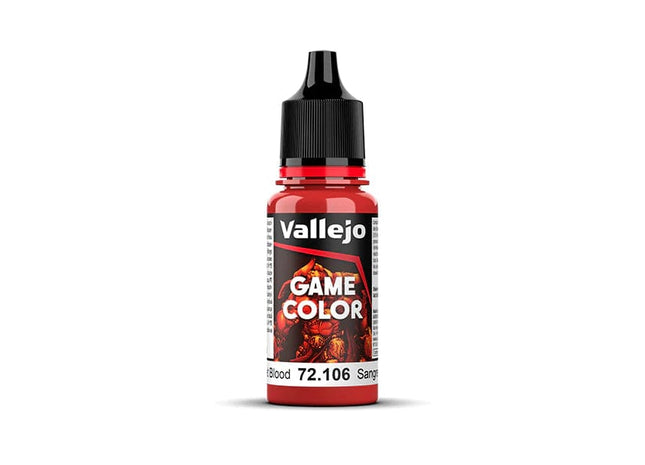 Gamers Guild AZ Vallejo Vallejo: Game Color 72.106 Scarlet Blood HobbyTyme