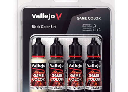 Gamers Guild AZ Vallejo Vallejo: Game Color: Black (4 Color Set) (Pre-Order) ACD Distribution