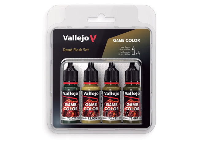 Gamers Guild AZ Vallejo Vallejo: Game Color: Dead Flesh (4 Color Set) (Pre-Order) ACD Distribution