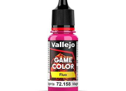 Gamers Guild AZ Vallejo Vallejo: Game Color Fluo 72.158 Fluorescent Magenta HobbyTyme