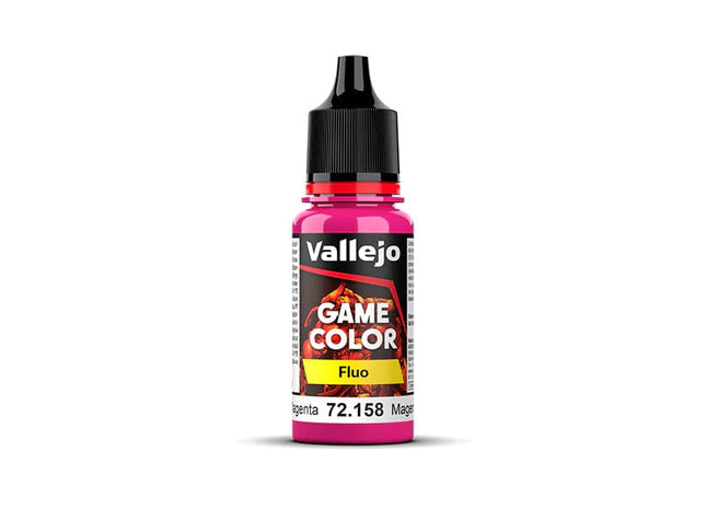 Gamers Guild AZ Vallejo Vallejo: Game Color Fluo 72.158 Fluorescent Magenta HobbyTyme