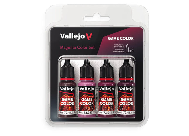 Gamers Guild AZ Vallejo Vallejo: Game Color: Magenta (4 Color Set) (Pre-Order) ACD Distribution