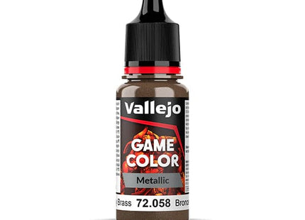 Gamers Guild AZ Vallejo Vallejo: Game Color Metallic 72.058 Brassy Brass HobbyTyme