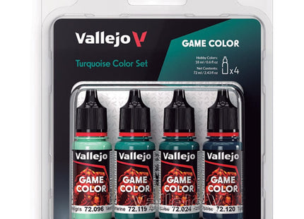 Gamers Guild AZ Vallejo Vallejo: Game Color: Turquoise (4 Color Set) (Pre-Order) ACD Distribution