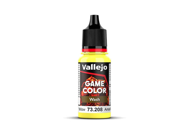 Gamers Guild AZ Vallejo Vallejo: Game Color Wash 73.208 Yellow HobbyTyme