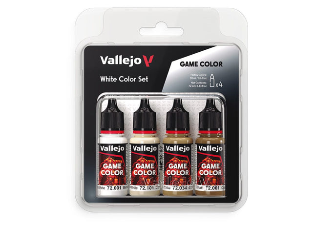 Gamers Guild AZ Vallejo Vallejo: Game Color: White (4 Color Set) (Pre-Order) ACD Distribution