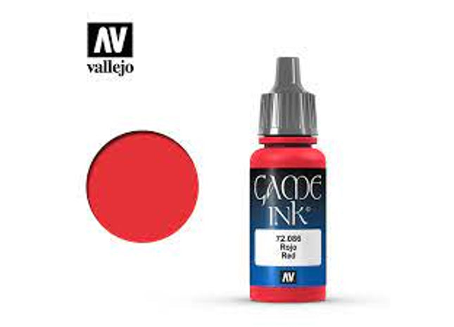 Gamers Guild AZ Vallejo Vallejo: Game Ink 72.086 Red HobbyTyme