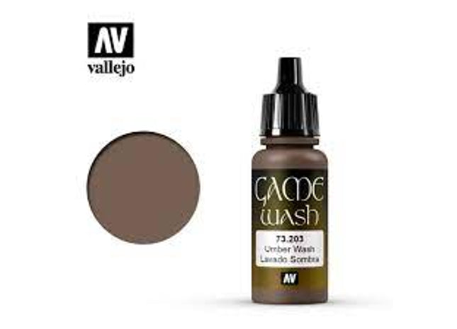 Gamers Guild AZ Vallejo Vallejo: Game Wash 73.203 Umber Wash HobbyTyme