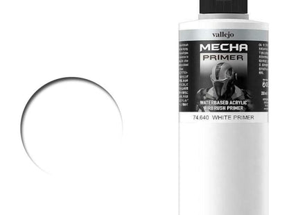 Gamers Guild AZ Vallejo Vallejo Mecha: 74.640 White Primer 200ml HobbyTyme