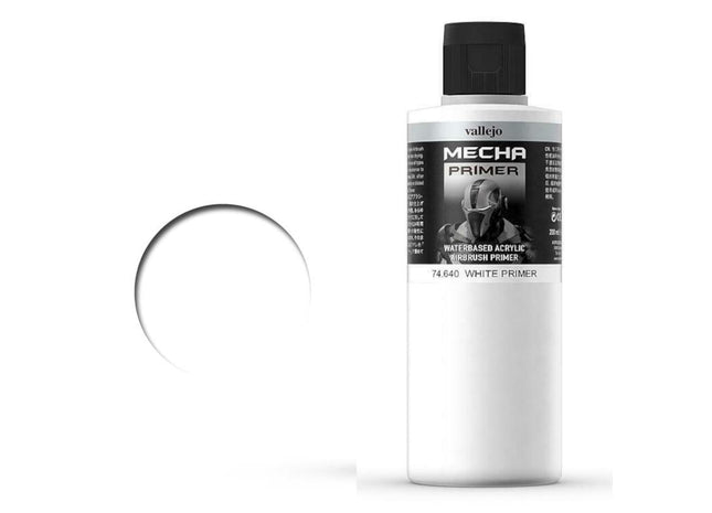 Gamers Guild AZ Vallejo Vallejo Mecha: 74.640 White Primer 200ml HobbyTyme