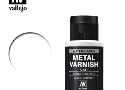 Gamers Guild AZ Vallejo Vallejo: Metal Color 77.657 Gloss Metal Varnish 32ml HobbyTyme