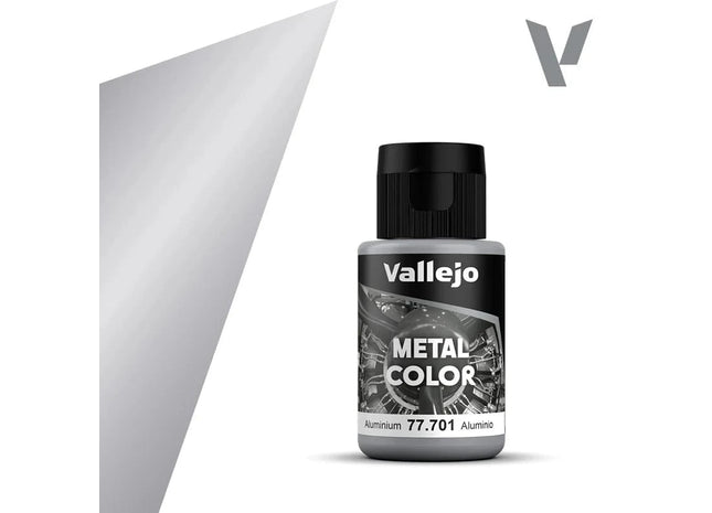 Gamers Guild AZ Vallejo Vallejo: Metal Color 77.701 - Aluminium 32ml HobbyTyme
