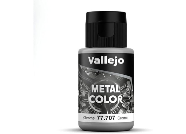 Gamers Guild AZ Vallejo Vallejo: Metal Color 77.707 - Chrome 32ml HobbyTyme