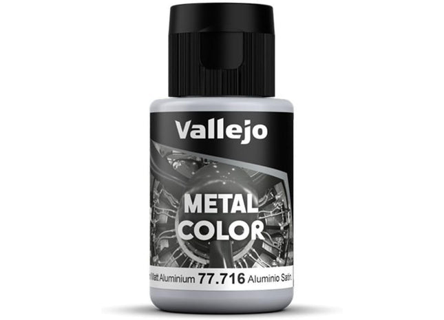 Gamers Guild AZ Vallejo Vallejo: Metal Color 77.716 - Semi Matt Aluminium 32ml HobbyTyme