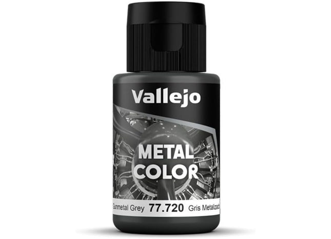 Gamers Guild AZ Vallejo Vallejo: Metal Color 77.720 - Gunmetal Grey 32ml HobbyTyme