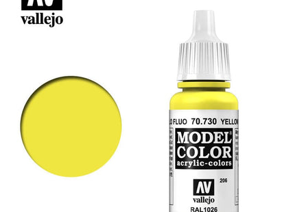Gamers Guild AZ Vallejo Vallejo: Model Color 70.730 Fluorescent Yellow HobbyTyme