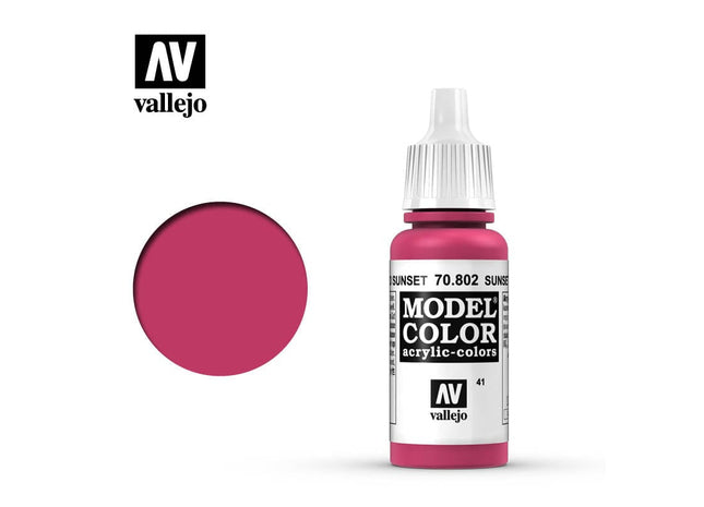 Gamers Guild AZ Vallejo Vallejo: Model Color 70.802 Sunset Red HobbyTyme