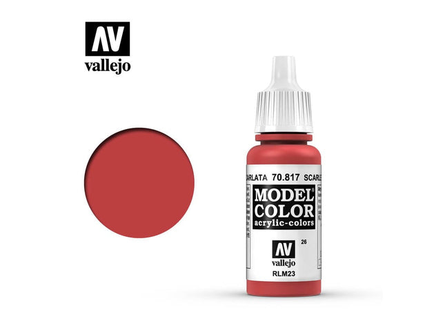 Gamers Guild AZ Vallejo Vallejo: Model Color 70.817 Scarlet HobbyTyme