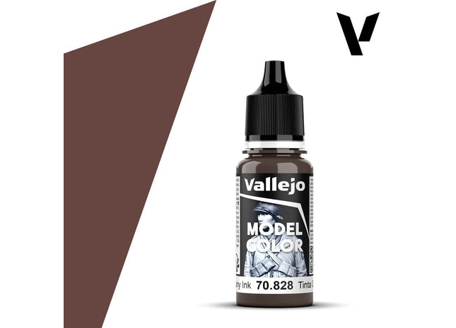 Gamers Guild AZ Vallejo Vallejo: Model Color 70.828 - Mahogany Ink HobbyTyme