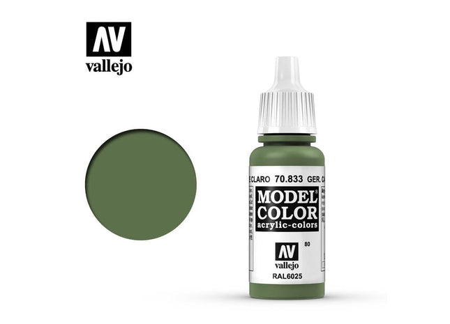 Gamers Guild AZ Vallejo Vallejo: Model Color 70.833 German Camouflage Bright Green HobbyTyme