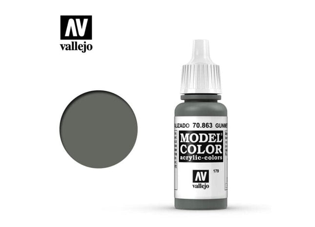 Gamers Guild AZ Vallejo Vallejo: Model Color 70.863 Gunmetal Grey HobbyTyme