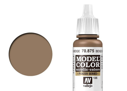 Gamers Guild AZ Vallejo Vallejo: Model Color 70.875 Beige Brown HobbyTyme