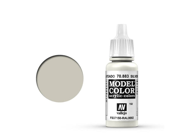 Gamers Guild AZ Vallejo Vallejo: Model Color 70.883 Silver Grey HobbyTyme
