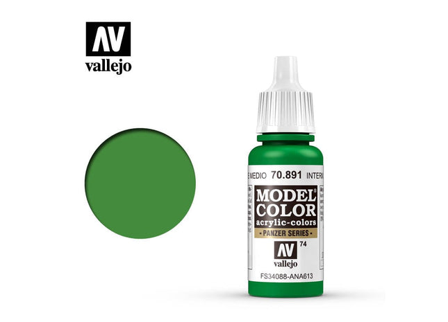 Gamers Guild AZ Vallejo Vallejo: Model Color 70.891 Intermediate Green HobbyTyme