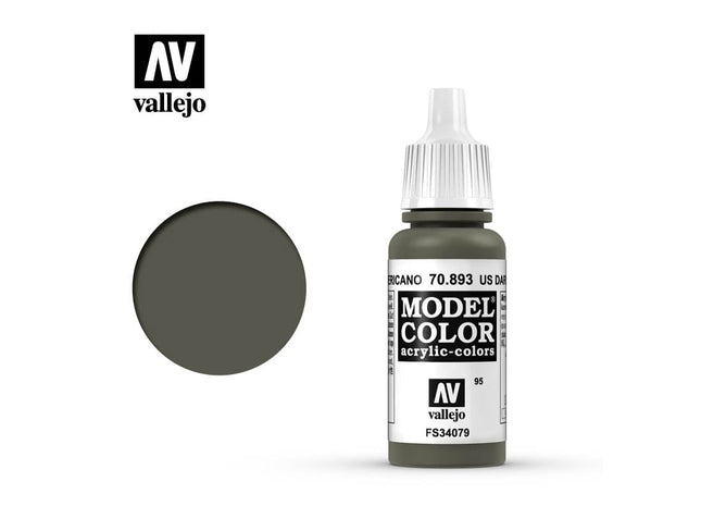 Gamers Guild AZ Vallejo Vallejo: Model Color 70.893 US Dark Green HobbyTyme