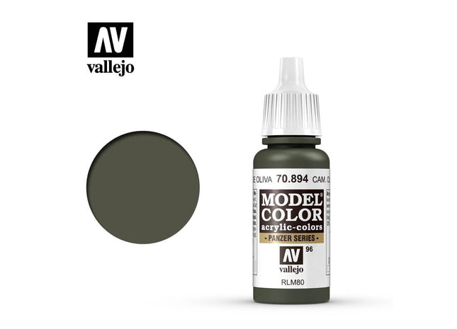 Gamers Guild AZ Vallejo Vallejo: Model Color 70.894 Camouflage Olive Green HobbyTyme