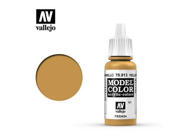 Gamers Guild AZ Vallejo Vallejo: Model Color 70.913 Yellow Ochre HobbyTyme