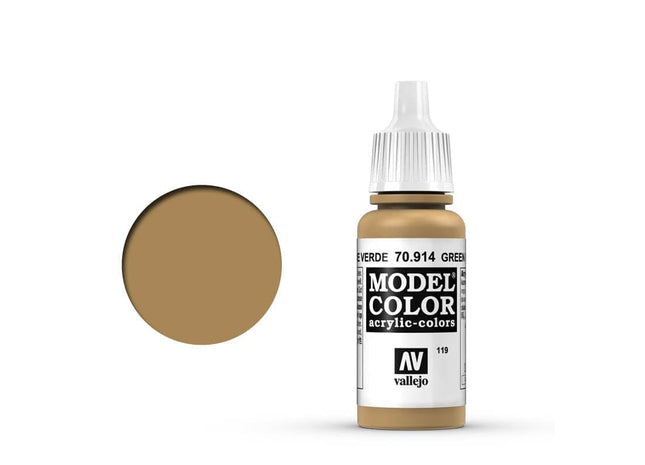 Gamers Guild AZ Vallejo Vallejo: Model Color 70.914 Green Ochre HobbyTyme