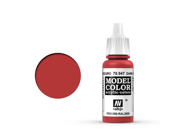 Gamers Guild AZ Vallejo Vallejo: Model Color 70.947 - Dark Vermillion HobbyTyme