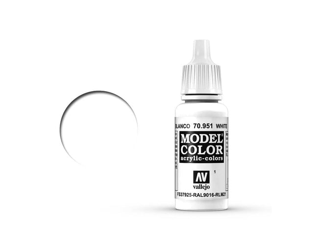 Gamers Guild AZ Vallejo Vallejo: Model Color 70.951 White HobbyTyme