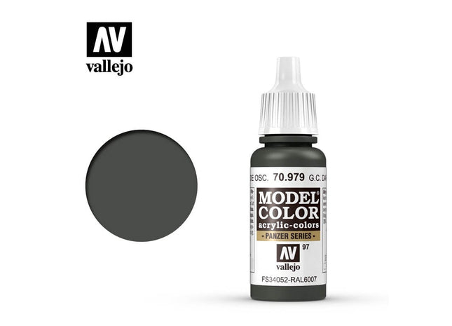Gamers Guild AZ Vallejo Vallejo: Model Color 70.979 German Camouflage Dark Green HobbyTyme
