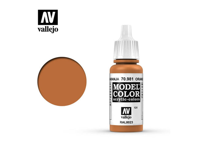 Gamers Guild AZ Vallejo Vallejo: Model Color 70.981 Orange Brown HobbyTyme