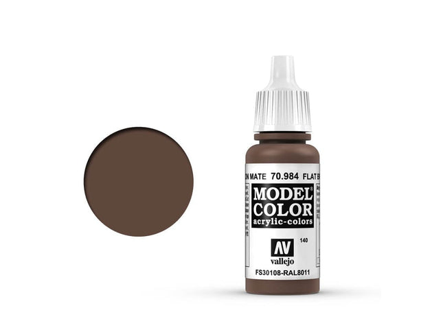 Gamers Guild AZ Vallejo Vallejo: Model Color 70.984 Flat Brown HobbyTyme