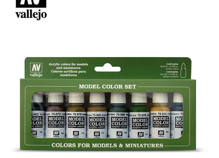 Gamers Guild AZ Vallejo Vallejo Model Color Set: 70.108 Panzer Colors HobbyTyme
