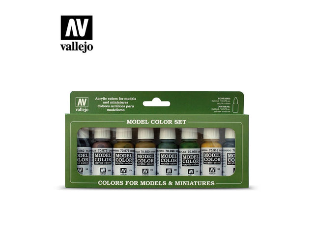 Gamers Guild AZ Vallejo Vallejo Model Color Set: 70.108 Panzer Colors HobbyTyme