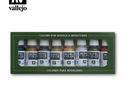 Gamers Guild AZ Vallejo Vallejo Model Color Set: 70.118 Metallic Colors HobbyTyme