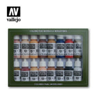 Gamers Guild AZ Vallejo Vallejo Model Color Set: 70.125 16 Face & Skin Tones HobbyTyme