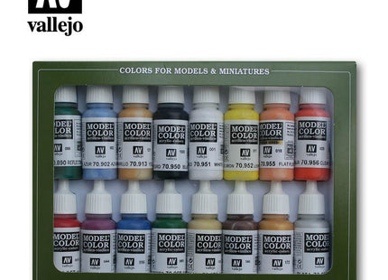 Gamers Guild AZ Vallejo Vallejo Model Color Set: 70.140 Basic Colors USA HobbyTyme