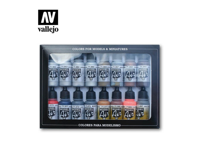 Gamers Guild AZ Vallejo Vallejo Model Colr Set: 71.181 Metallic Effects HobbyTyme