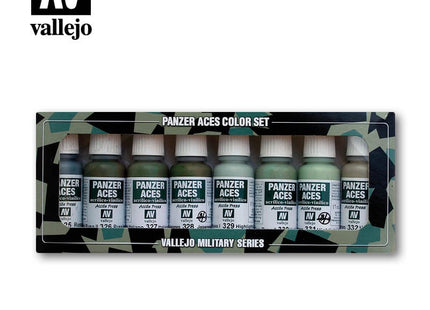 Gamers Guild AZ Vallejo Vallejo Panzer Aces Set: 70.127 Crew Uniforms HobbyTyme