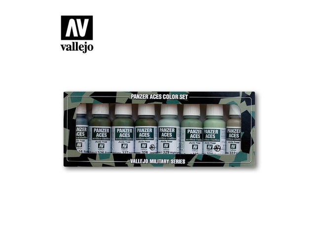 Gamers Guild AZ Vallejo Vallejo Panzer Aces Set: 70.127 Crew Uniforms HobbyTyme