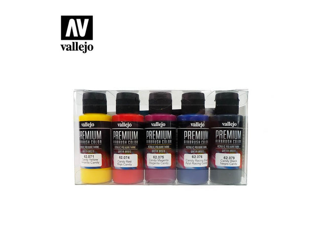 Gamers Guild AZ Vallejo Vallejo Premium Color Set: 62.104 Candy Color Set 60ml HobbyTyme