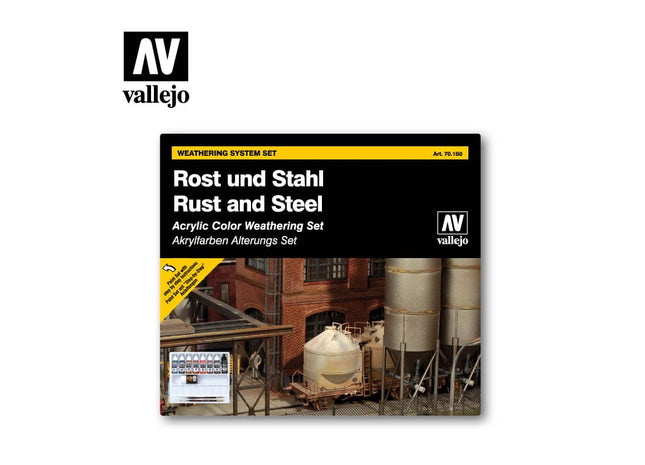 Gamers Guild AZ Vallejo Vallejo Set: 70.150 Rust and Steel HobbyTyme