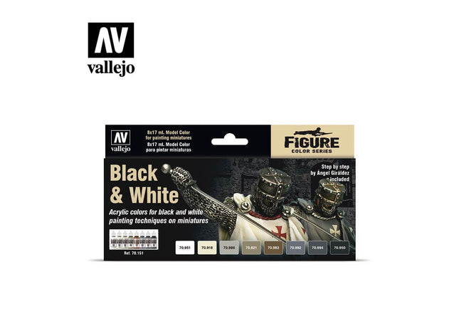 Gamers Guild AZ Vallejo Vallejo Set: 70.151 Black & White HobbyTyme