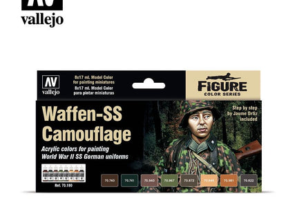 Gamers Guild AZ Vallejo Vallejo Set: 70.180 Waffen-SS Camouflage HobbyTyme