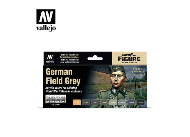 Gamers Guild AZ Vallejo Vallejo Set: 70.181 German Field Grey HobbyTyme